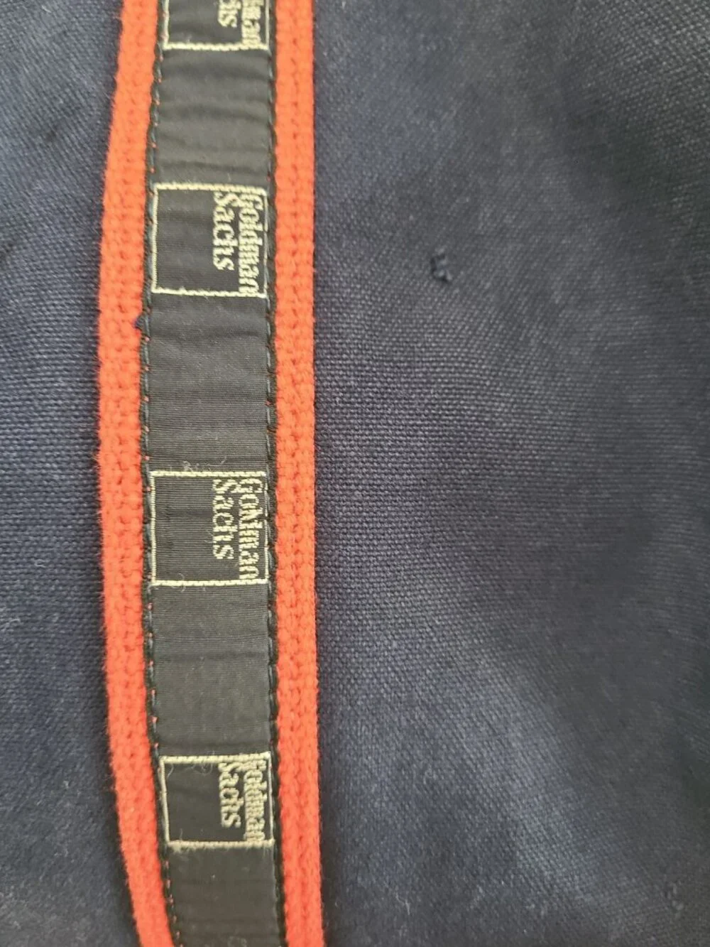 Scarborough & Tweed Canvas Duffle Banker Bag Blue Made in USA Goldman Sachs